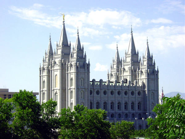 The Salt Lake Mormon Temple is the heart of Temple Square. c2002 Brigham Young University. All rights reserved.