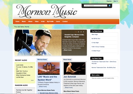 Mormon Music Website