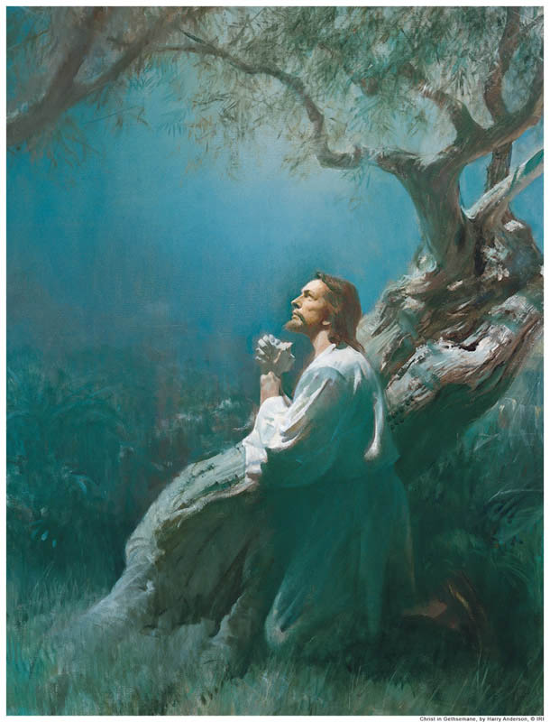 Atonement of Jesus Praying in Getsemane Mormon