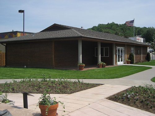 The Kanesville Tabernacle in Council Bluffs, Iowa, is now a Mormon Church visitors' center