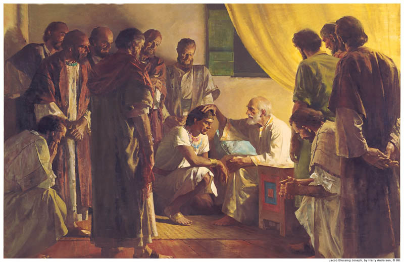 Old Testament Patriarch Jacob Giving Blessings Mormon
