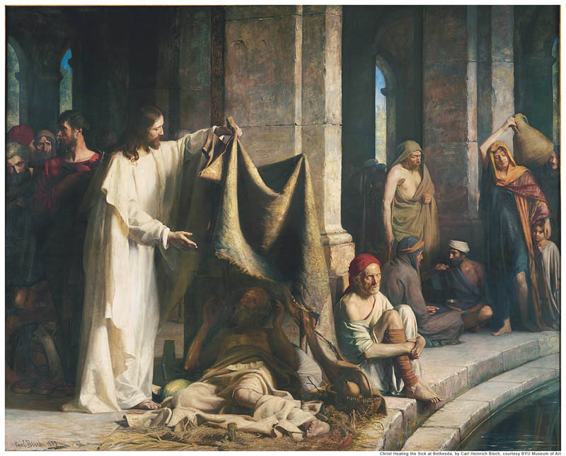 Christ Healing at Bethesda Mormon