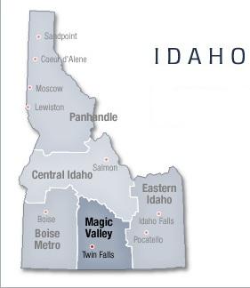 Magic Valley Idaho Map