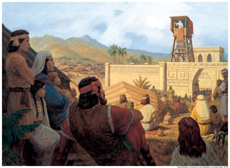 Book of Mormon King Benjamin Speak on Tower