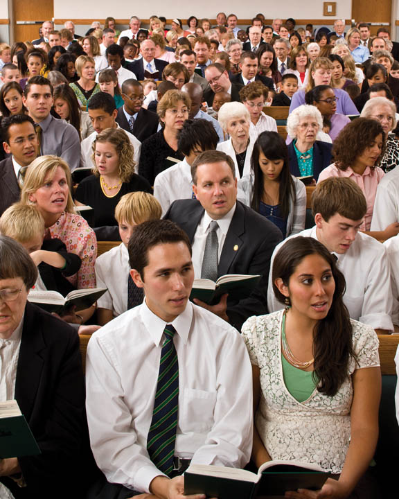  Mormon Ward Church Meeting