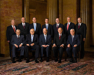  within the Mormon Church is known as the Quorum of the Twelve Apostles.
