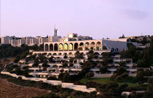 The Jerusalem Center, with Hebrew University in the background
