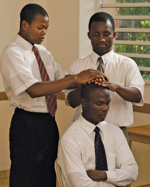 Mormon priesthood ordination