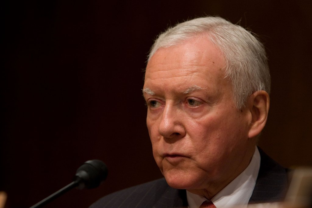Orrin Hatch. Photograph by Music First Coalition. CC License.