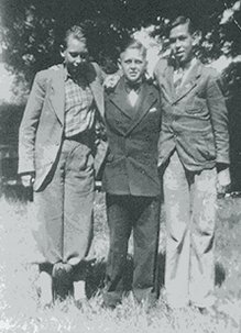Helmuth Hubener, Mormon anti-Nazi hero (at center)