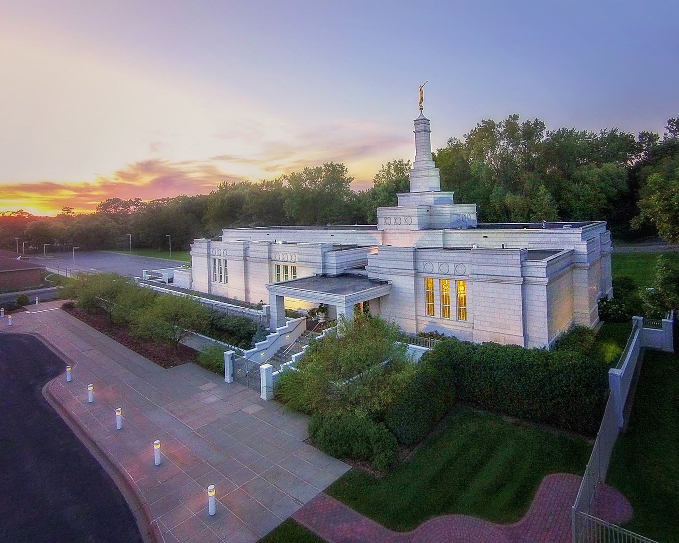 Regional map for the St. Paul Minnesota Temple