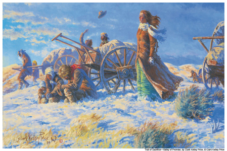 Handcart Mormon Pioneers