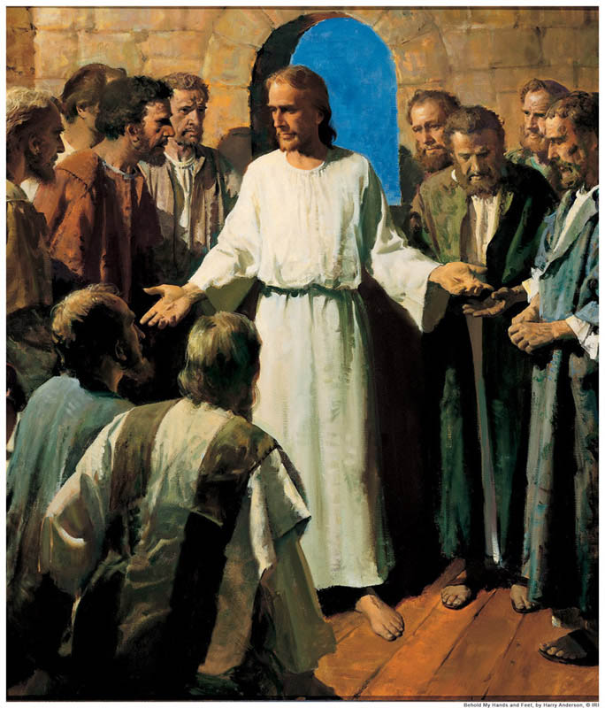 Jesus Resurrection Wounds Apostles Mormon